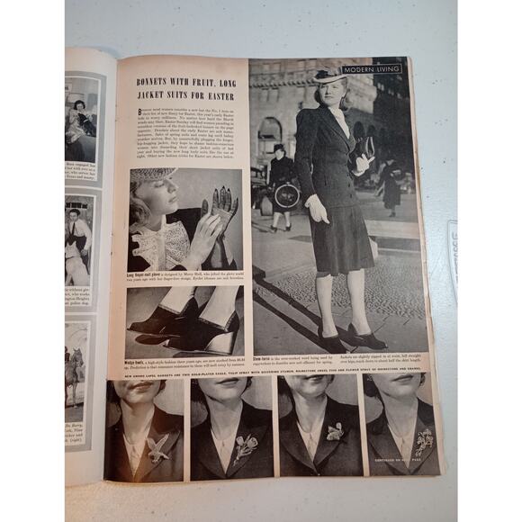 Life Magazine MARCH 18, 1940 WWII , Seabiscuit, Taft Presidency "Du Barry" Girls - Picture 6 of 9